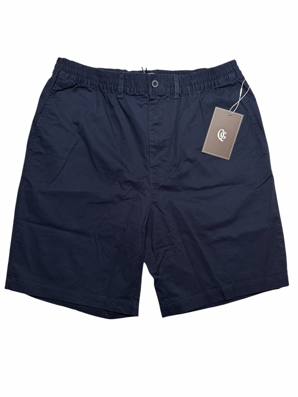 Quiet Golf Monogram Player Twill Shorts 10" Inseam Mens Large Navy Blue NEW